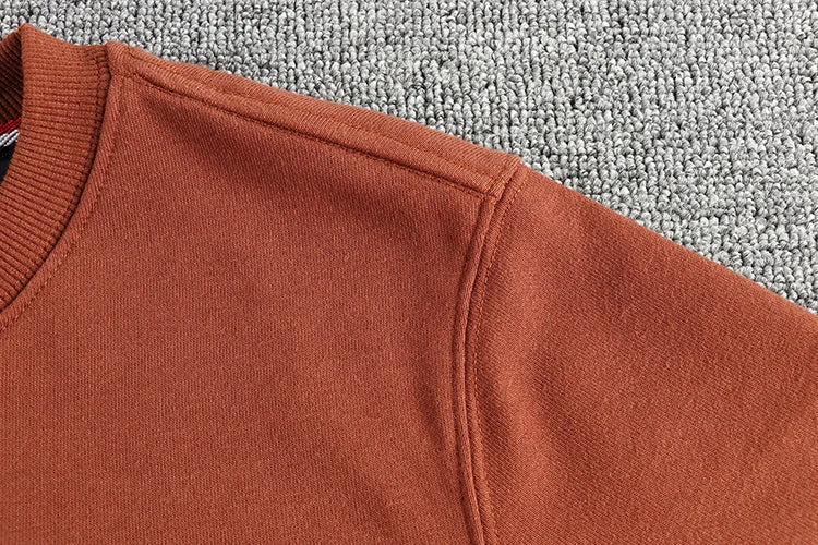 Autumn New American Retro Long Sleeve O-neck Letter Printed Sweatshirts Men's Fashion Washed Old Terry Pullover Casual Sportwear