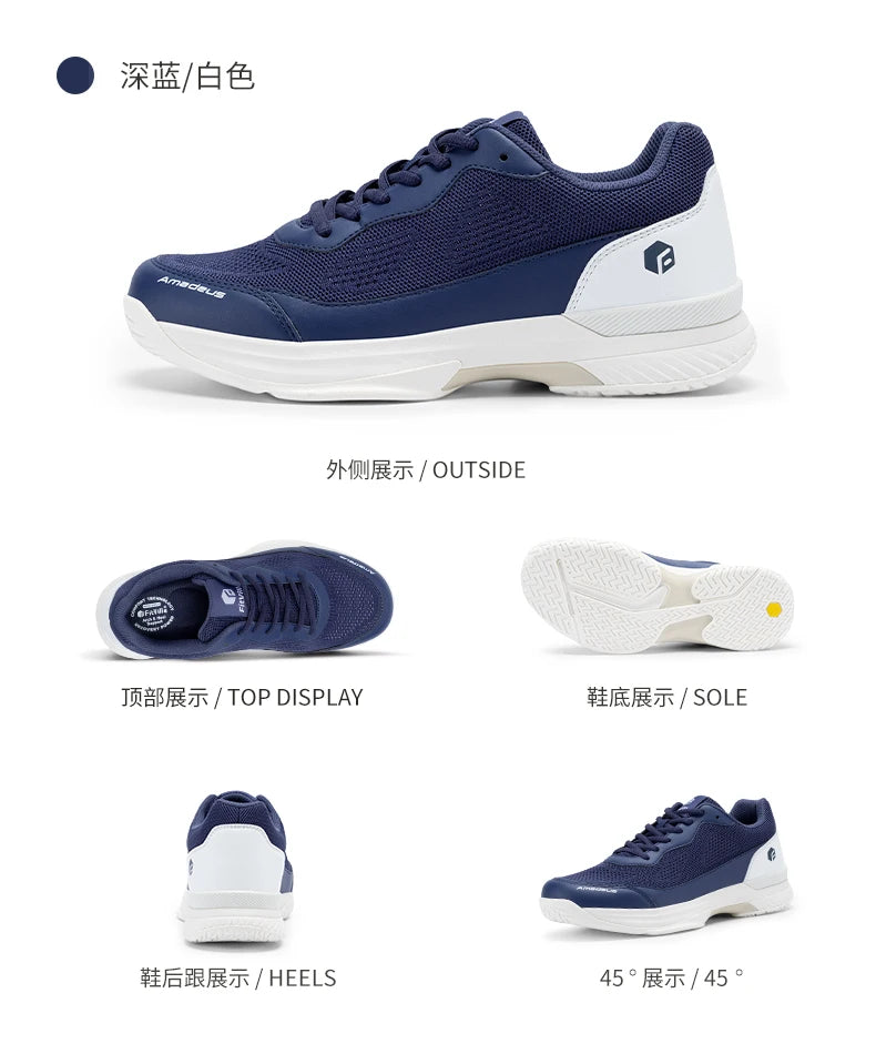 Men's Anti-Slip And Sweat-Absorbent Professional Tennis Shoes For Swollen Feet & Arch Support