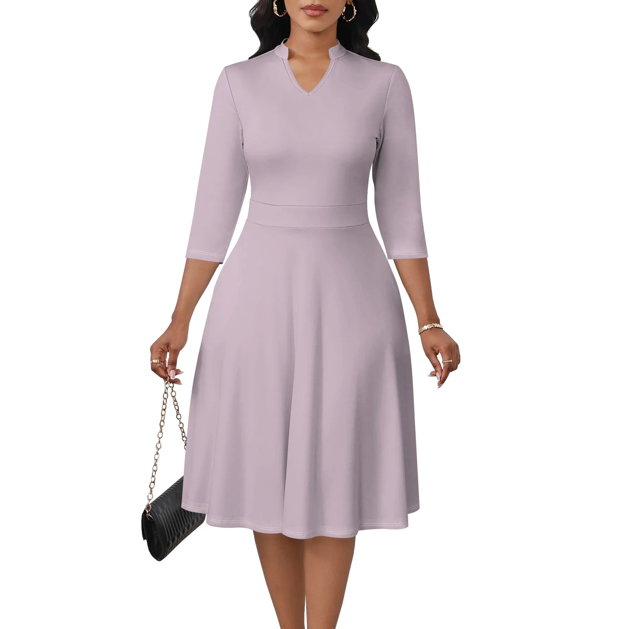 Women's Floral Off Shoulder Maxi Dress 3/4 Sleeve Pink Multicolor Slit Party Evening