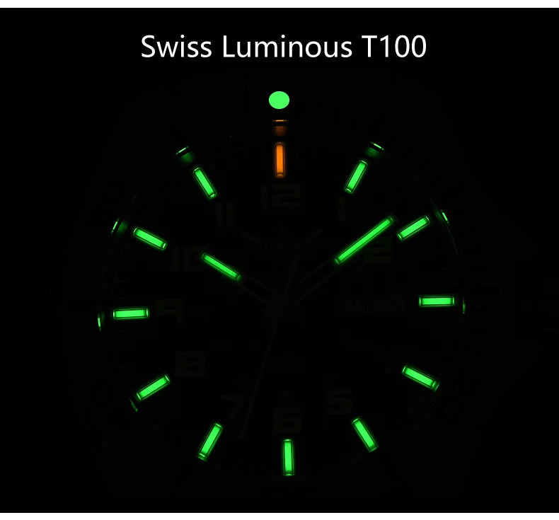 Yelang V1031 Men's Luxury Watch 44mm Diver Automatic Mechanical Movement Sapphire Luminous 300M Waterproof 30BR Japan 8205 Self-Wind