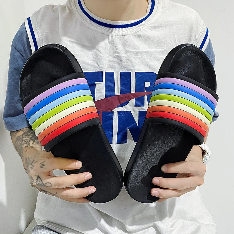 Fashionable Mens Casual Half Slides Luxury Brand Male Comfortable Outside Beach Walking Slipper Trendy Style Sandals