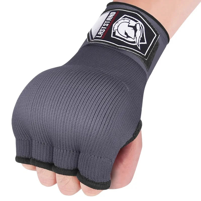 Gel Boxing Hand Wrap Gloves – Adjustable Half Finger MMA & Boxing Wrist Support Gloves with Long Strap Protective Training Gear