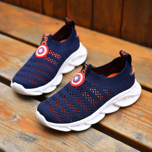 Unisex Summer Children Shoes Sport Sneakers Breathable Casual Shoes Mesh Net Cloth Kids' Sports Flat Sneakers