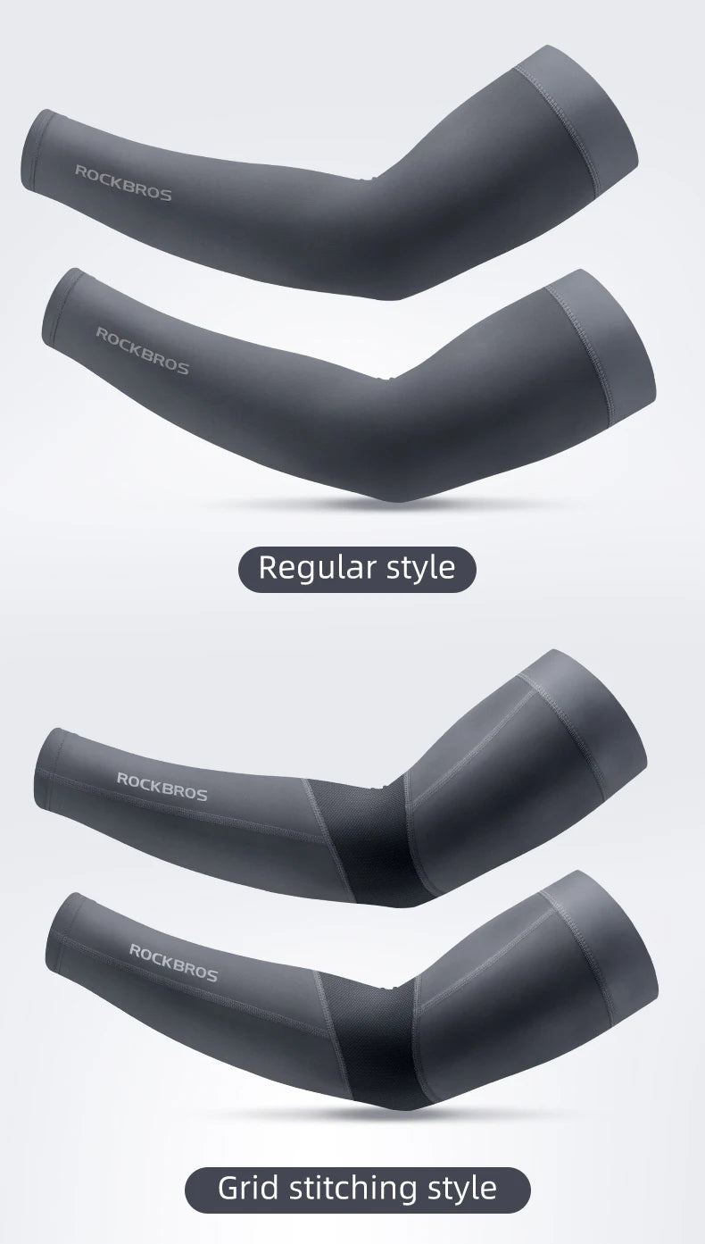 Ice Fabric Running Camping Sleeves Breathable Sleeve Quick Dry Arm Protect UV400 Arm Cover Summer Sports Safety Gear