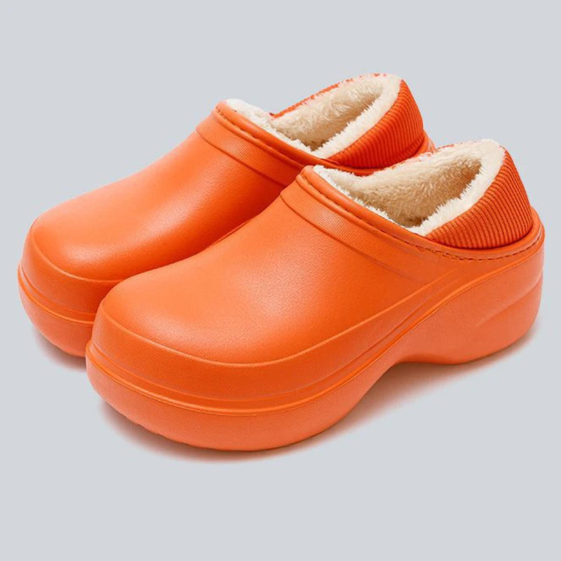 Women's Winter Warm Fashion Furry Slippers Cotton Slides For Outdoor Indoor Couples Use With Non-Slip Thick Sole Plush Fluffy Ladies' Slippers