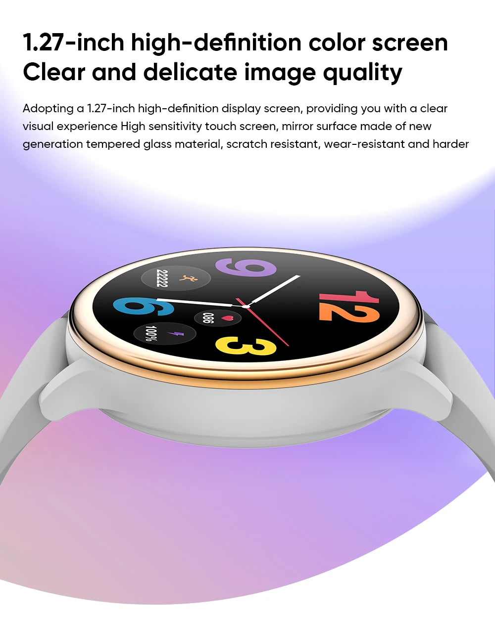 2025 Mini Smart Watch Dames 1,27-inch 360*360 AMOLED HD-scherm IP68 Waterdicht Hartslag Bloedzuurstof Smartwatch - Compatibel met HUAWEI IOS