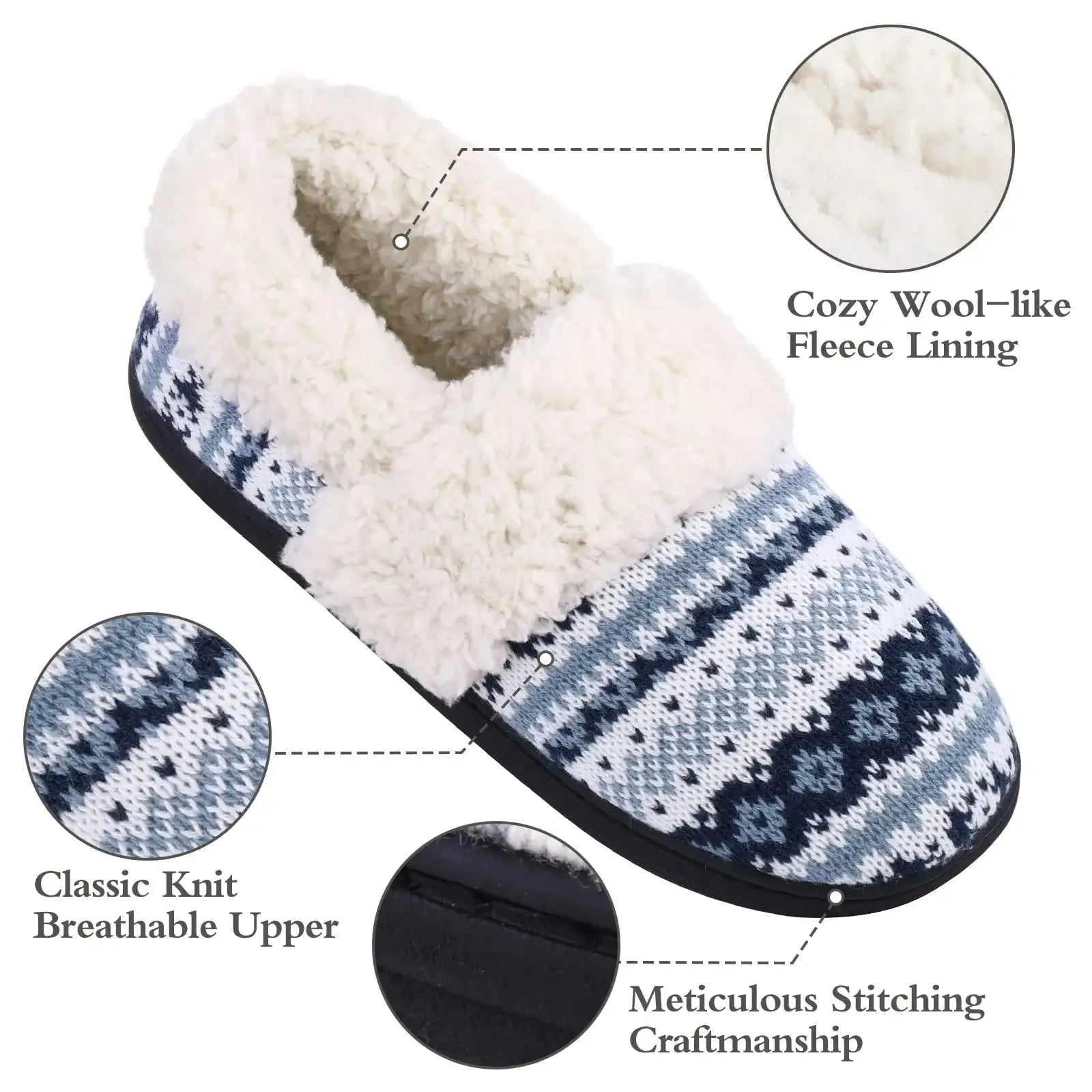 Unisex Winter Fur Slippers Warm Cosy Plush Fluffy Home Cotton Shoes Plush Anti-Skid and Indoor Furry Slippers For Men & Women