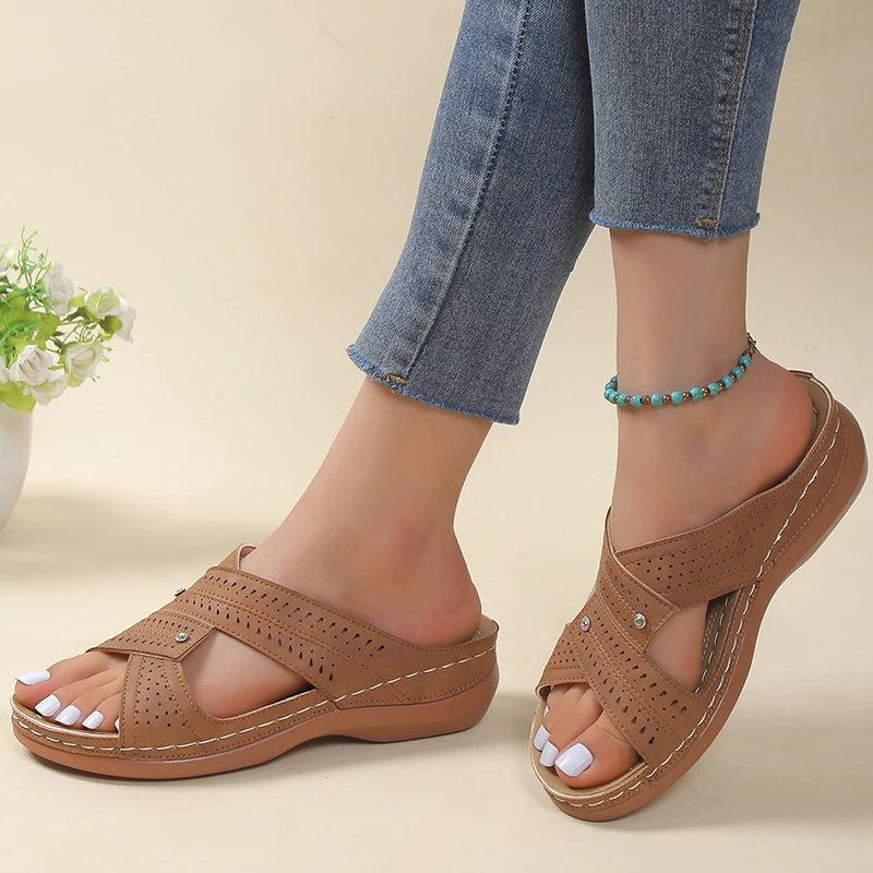 Summer Woman Shoes Sandals Non-Slip Women Shoe Slides Shoes For Women Wedge Shoes Woman Plus Size Women Slippers Female Footwear