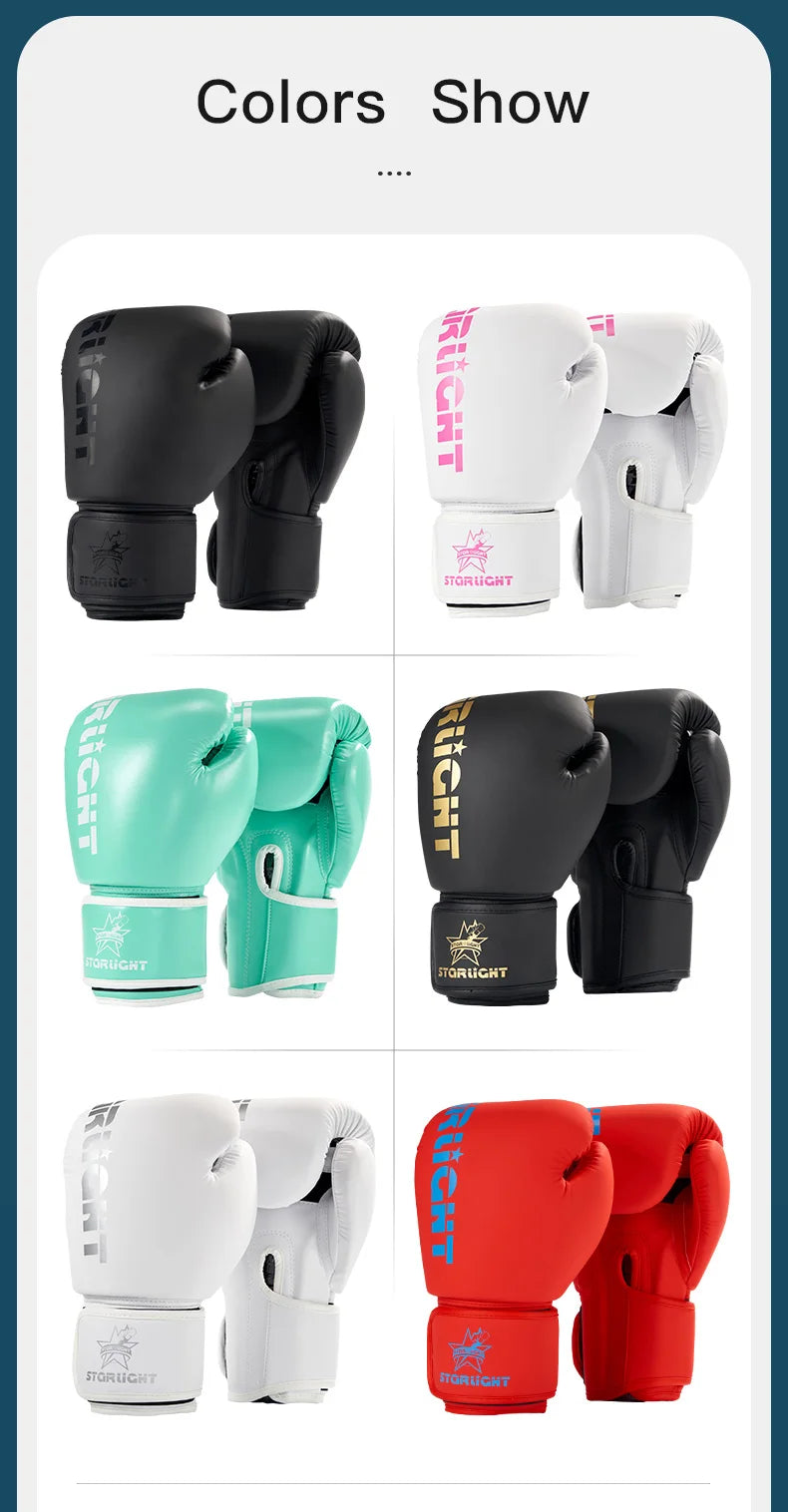 Professional Boxing Gloves 8oz–16oz – Muay Thai & MMA Training Gloves for Men and Women Combat Sparring & Fitness