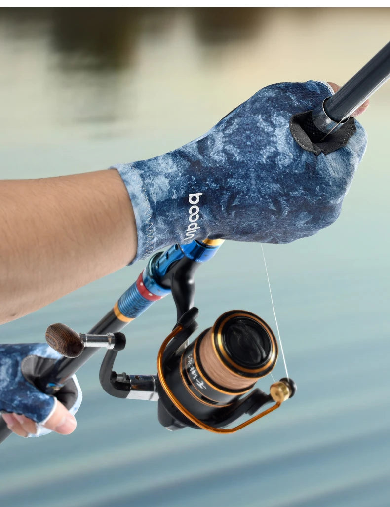 Fingerless Fishing Gloves are designed for Men and Women Fishing, Boating, Kayaking, Hiking, Running, Cycling P111439