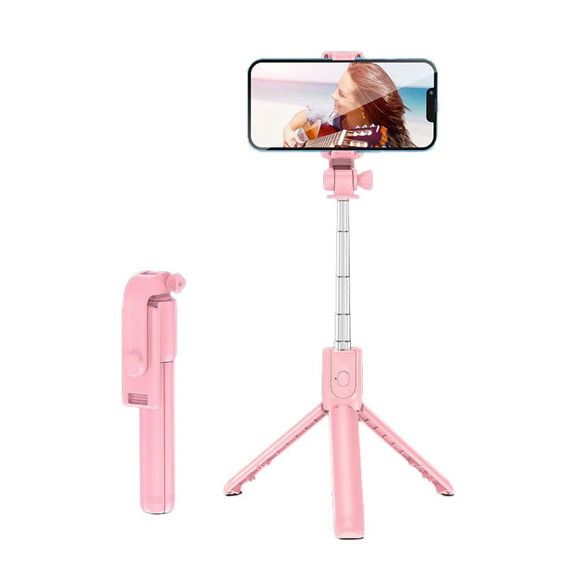 H1 Draadloze Bluetooth Selfie Stick statief monopod standaard Telefoonhouder voor buitenreizen 3 IN 1