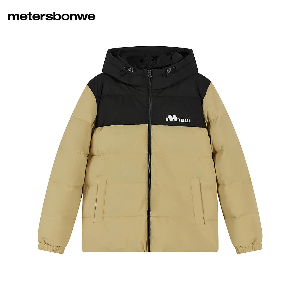 Unisex Winter Hooded Soft Cotton Padded Coat, Drawstring Warm Outerwear Jacket For Men & Women