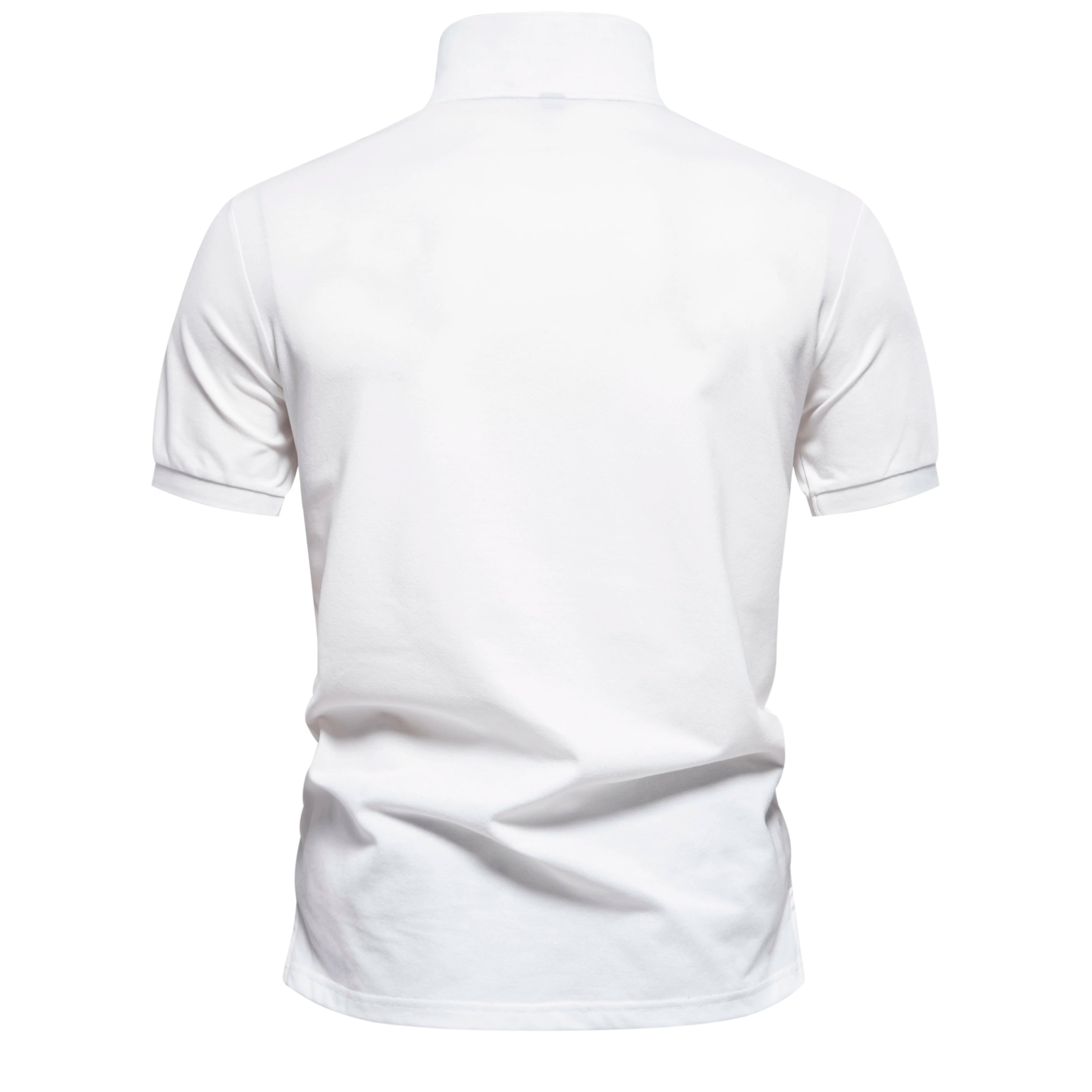 Men's Gradient Printed Cotton-Blend Short Sleeve Summer Polo Shirts