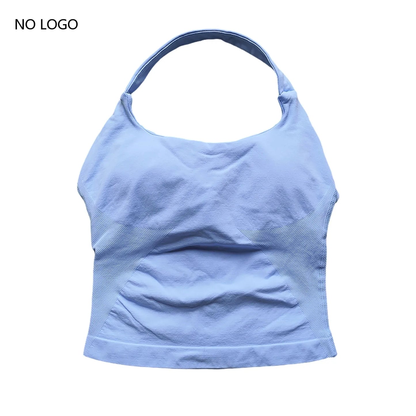Impact Halter Top Sportswear Woman Gym Push-Up Bra Backless Yoga Tank Top Fitness Workout Activewear Gym Clothes Sports Shirts