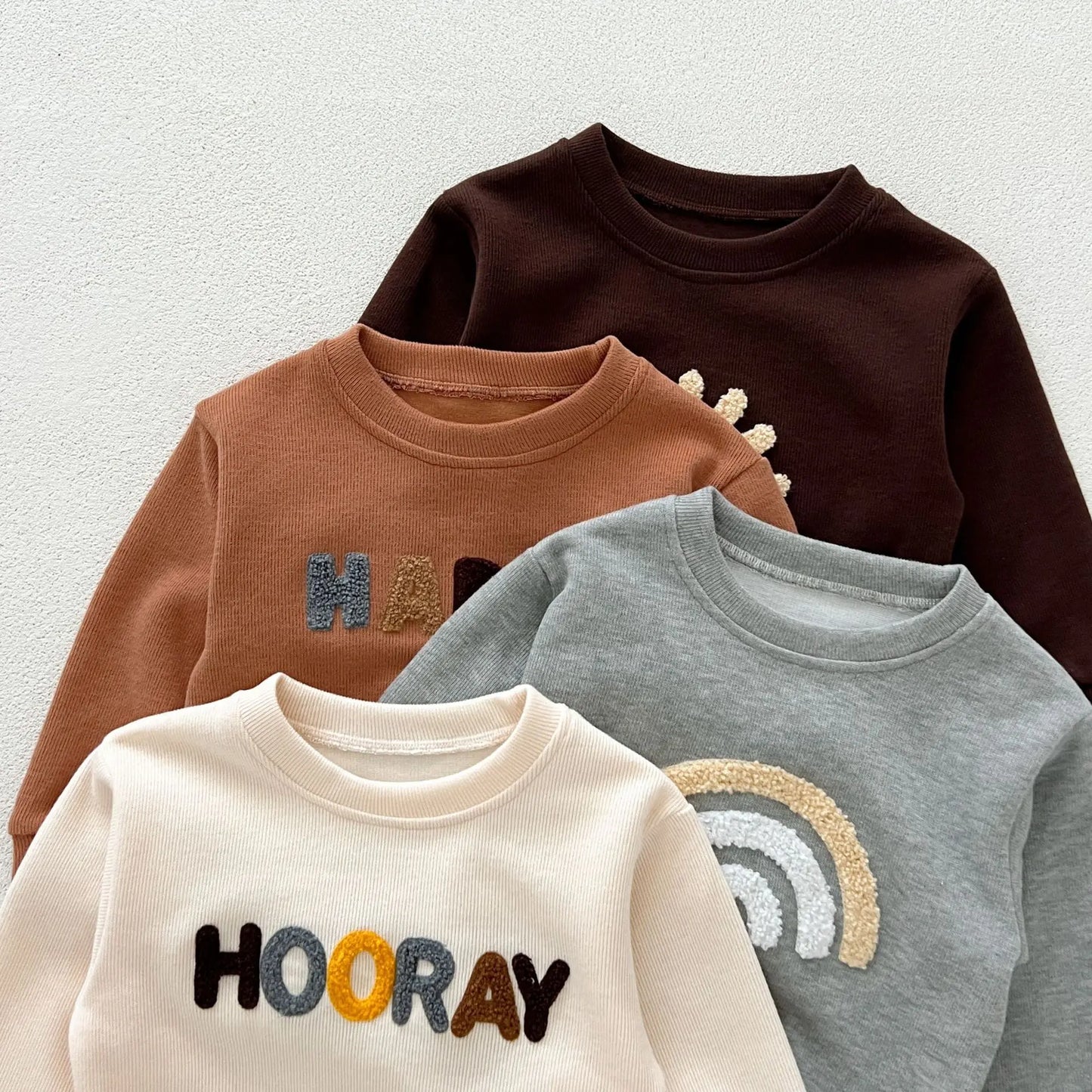 NEW Autumn Children's Clothing Pullover Set Boys Sweatshirt and Pants Girls Letter Hoodies Suit Kid's 2PCS Outfit 0-4Y Unisex