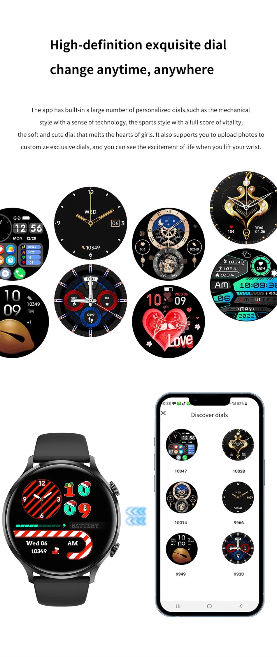 2025 Nieuwe Smartwatch voor dames AMOLED HD-scherm Altijd aan Bluetooth-oproep IP68 Waterdicht GPS Smart Men-horloge - Compatibel met Android IOS