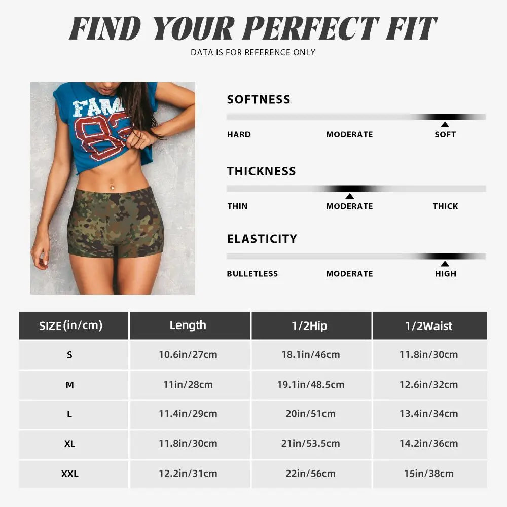 Custom Marpat Camo Workout Volleyball Biker Shorts for Women Woodland Camouflage Gym Yoga Shorts