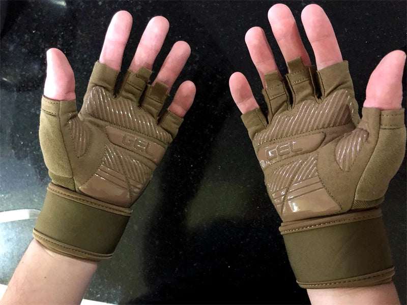 Anti-Slip Gym Gloves For Firm Grip on Bodybuilding And Weightlifting Equipment -  Suitable For Dumbbell Trainings, CrossFit Pull Ups & Workout Exercises