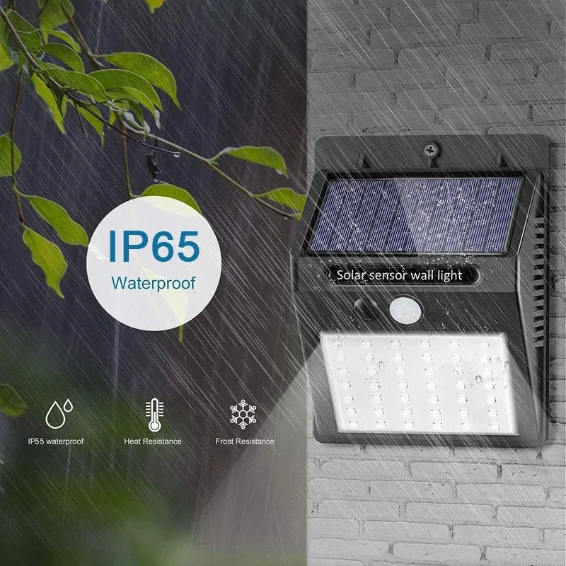 LED Solar Light 25/30 LEDs Wireless Motion Sensor Light Waterproof Solar Outdoor Lights Garden Decoration Spotlights Wall Lamp