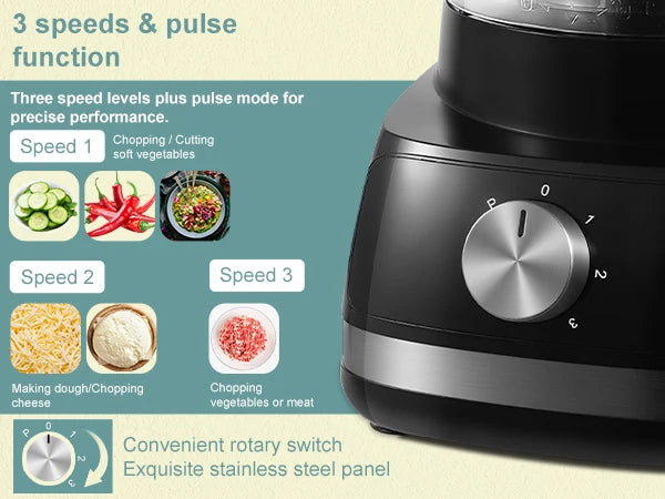8 in 1 2L Capaciteit 800W met Kan Thuis Keukenmachine Hakmolen Mixer Elektrische Blender Sapcentrifuge