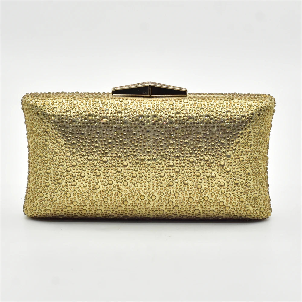 Italian Shoes with Matching Bag for Wedding Shoe and Bag Set for Nigeria Party Italy African Women Party Pumps with Rhinestone