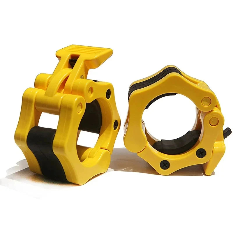 1Pair 50MM Spinlock & Collar Lock Clips For Weightlifting Bar - Quick Release Dumbbell Clamps