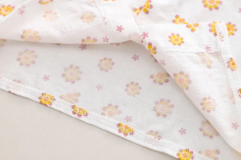 New Spring Kids Clothes Set Girls Cute Flower Blouse + Denim Overalls Children 2PCS Outwear 12-36m 4-6Y Girls