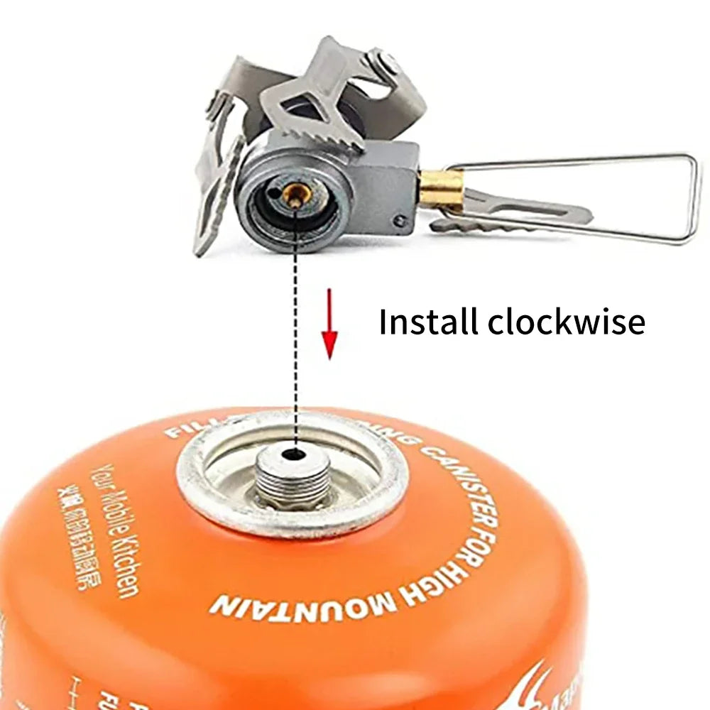BRS 3000T Titanium Gas Stove Ultralight Camping Mini Stove Backpacking Portable Burner Survival Furnace 25g