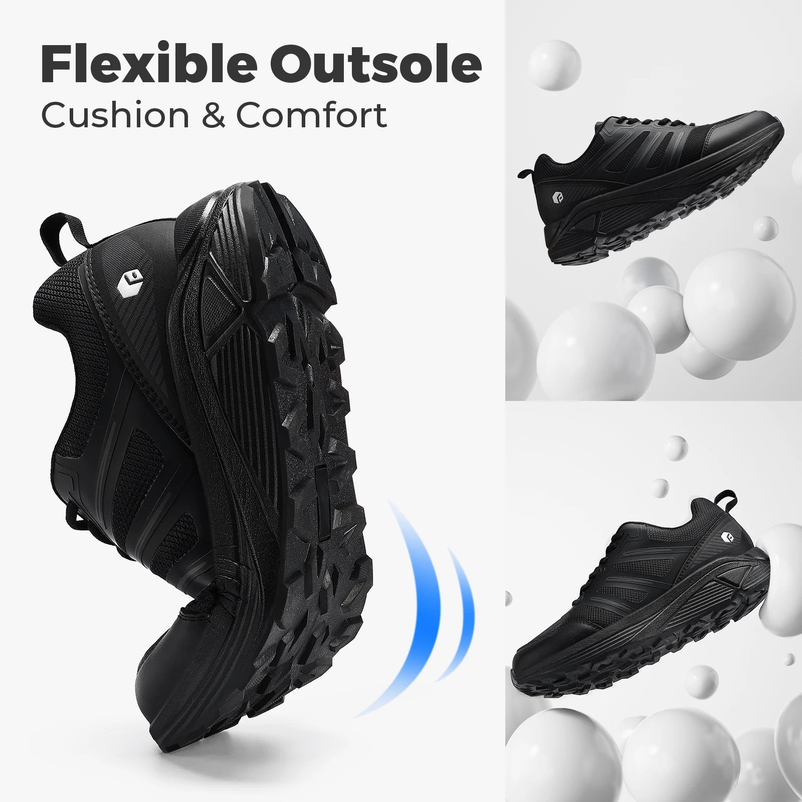 Trailrunningschoenen Herensneakers Extra breed Antislip Lichtgewicht voor gezwollen voeten Ondersteuning van de voetboog Pijnverlichting