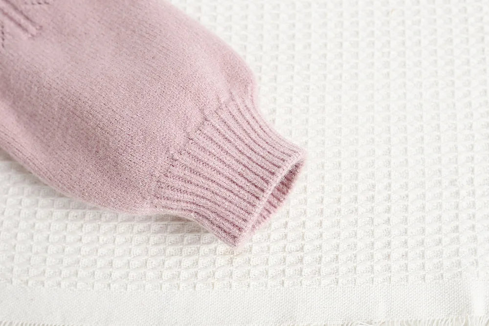 Autumn Children Sweater Set Hollow Knitting Girls Knitwear + Skirt Korean Version Loose Kids Outfit 2PCS 9M-5T Girls