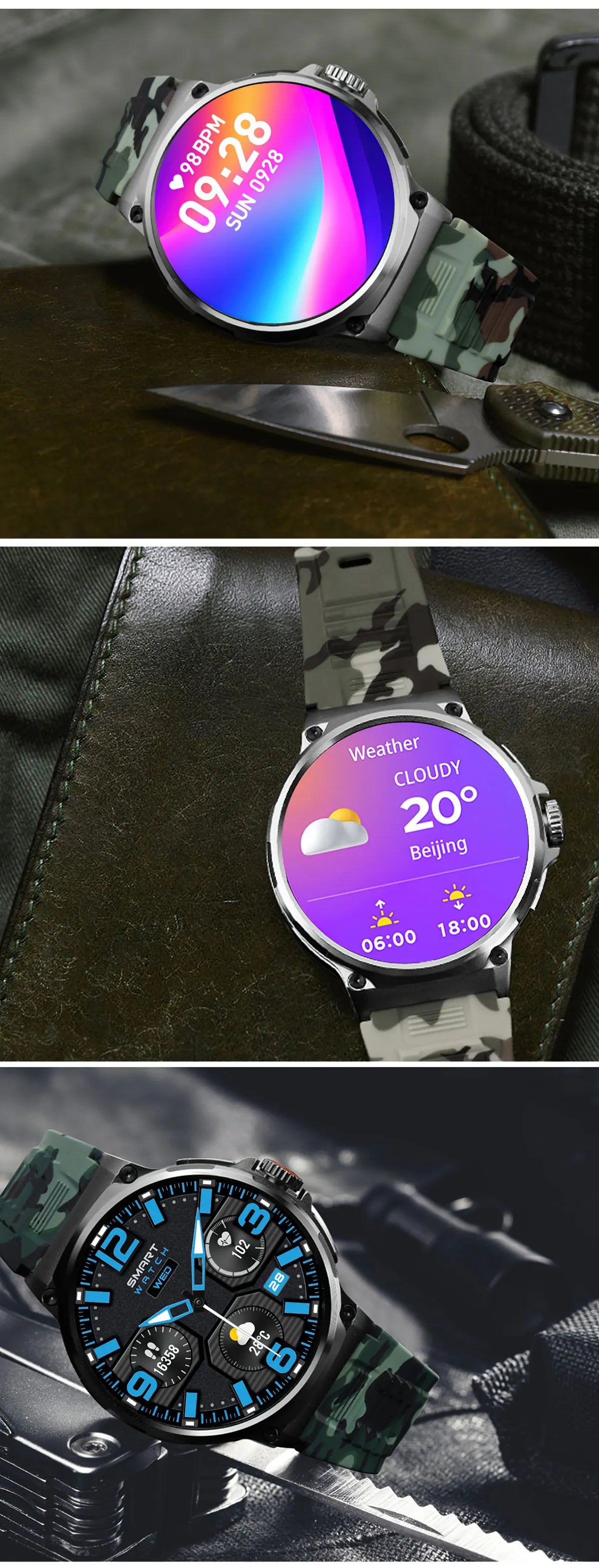 2025 GPS Track Smart Watch 1.85-Inch Ultra HD AMOLED Screen 710MAH Battery Bluetooth Call Smartwatch For Men - Compatible with HUAWEI & Xiaomi IOS