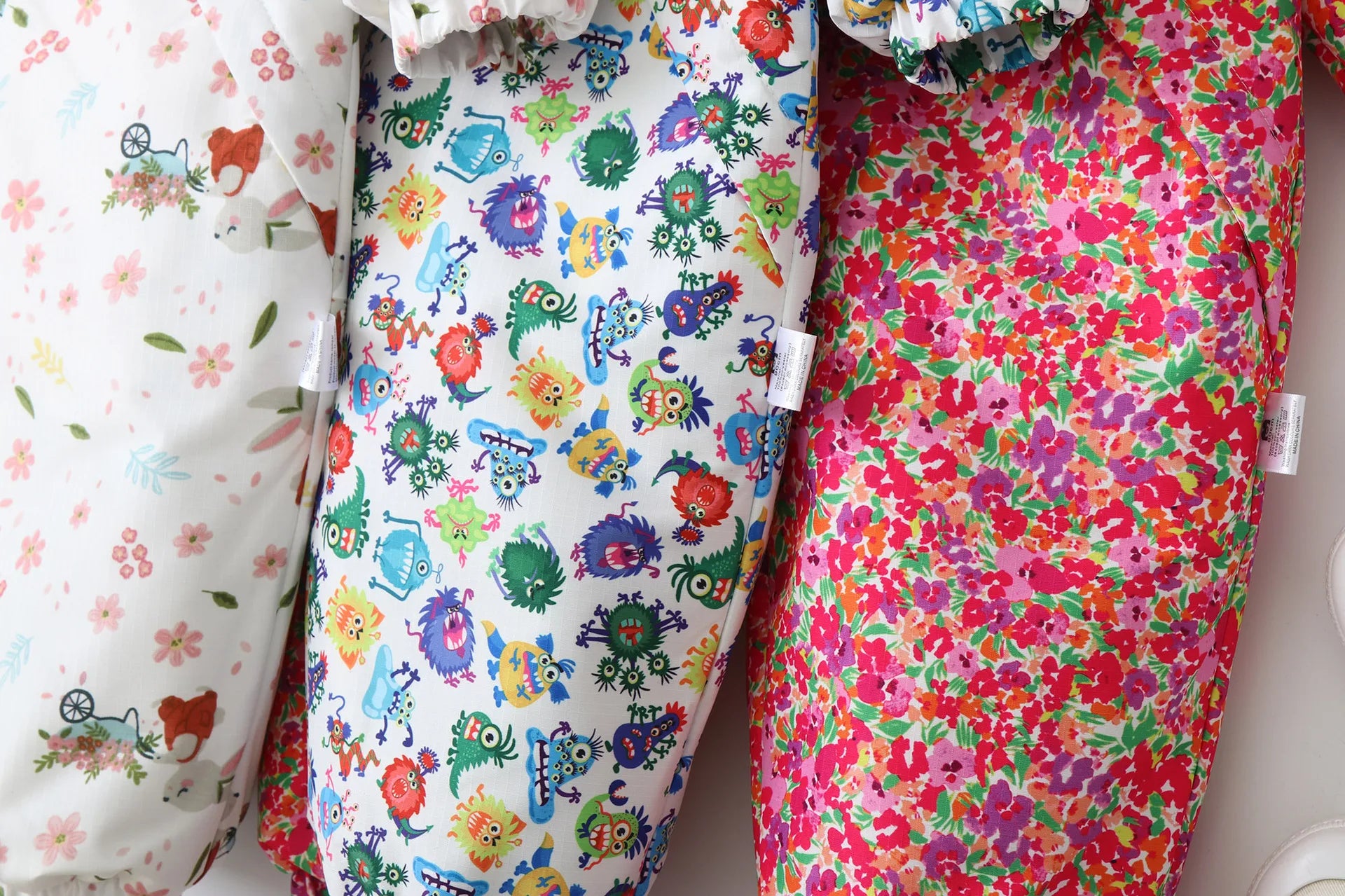 Kid's Snowboard Clothing 2024 Winter Children's Snow Suit Girls Floral Printed Ski Suit Boys Fur Lining Hooded Snowboard Coats 4-6Y Unisex