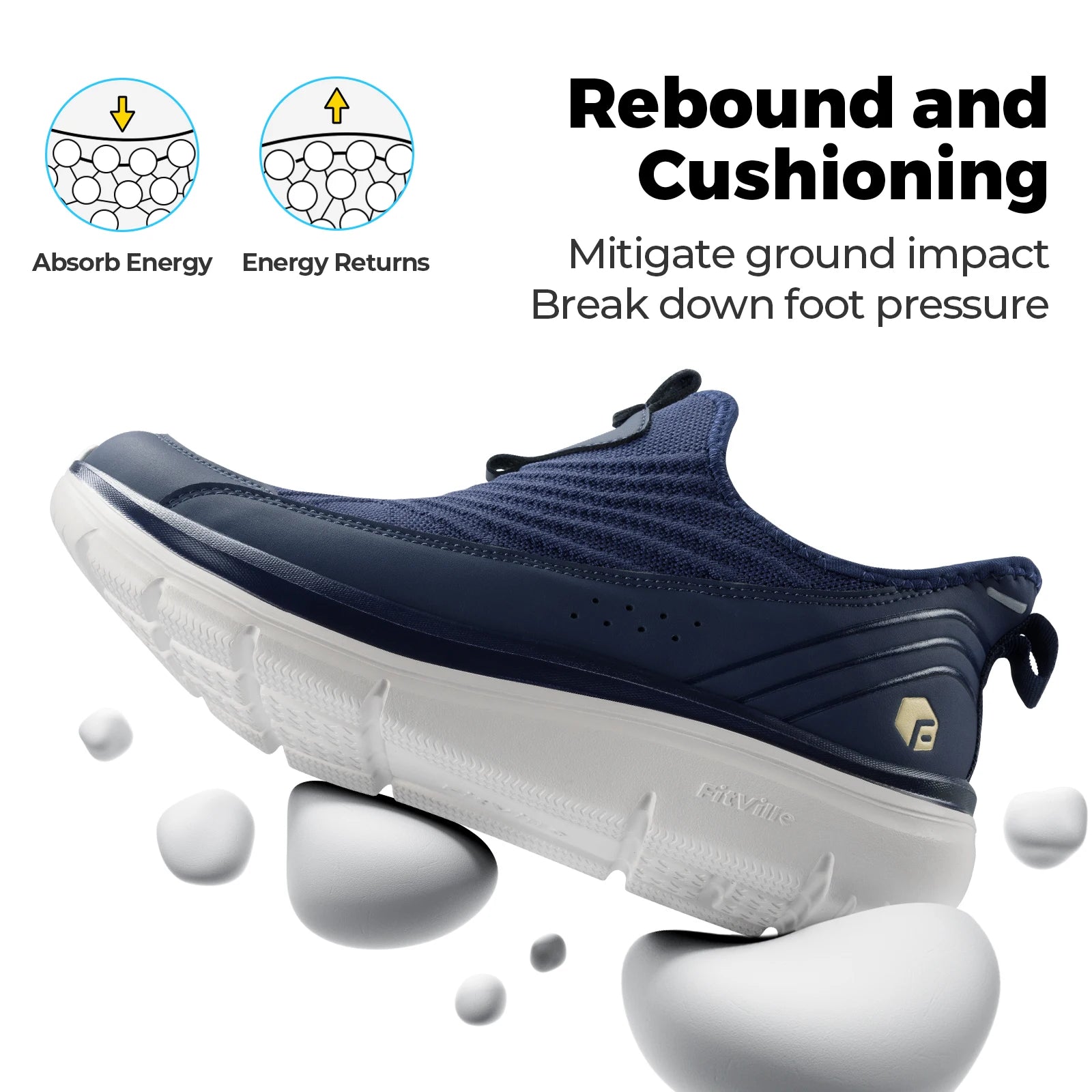 Wide Men's Slip-On Walking Shoes Lightweight Breathable Outdoor Casual Sports Running Shoes Sneakers For Swollen Feet