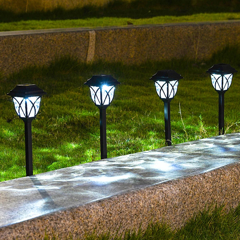 1-10 Pack Solar Yard Lights Bright Lawn Lights Outdoor Waterproof Led Solar Pathway Lights Landscape Path Lights