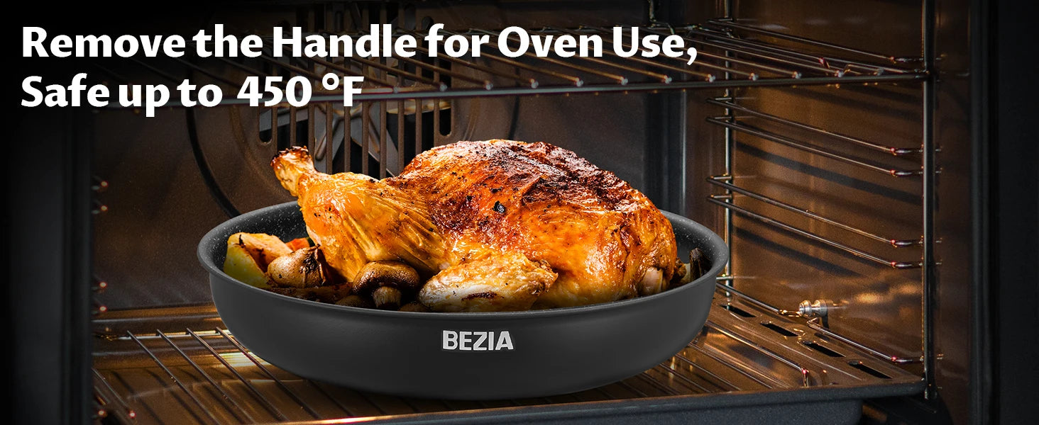 Induction Cookware Set 13 Pieces, Nonstick Pots and Pans Set with Removable Handles, for All Hobs, Stackable Design for RV