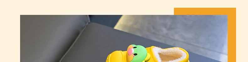 Children’s Baby Cotton Shoes Winter Warm Cartoon Sheep Non-Slip Shoes Kids Soft Sole Girls' Indoor Slippers