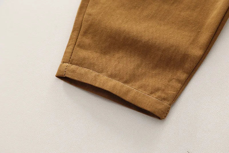 Herfst kinderkledingset kinderen schattige cartoon beer shirt + effen overall jongens 2 stuks dunne stijl outfit 1-3 jaar unisex