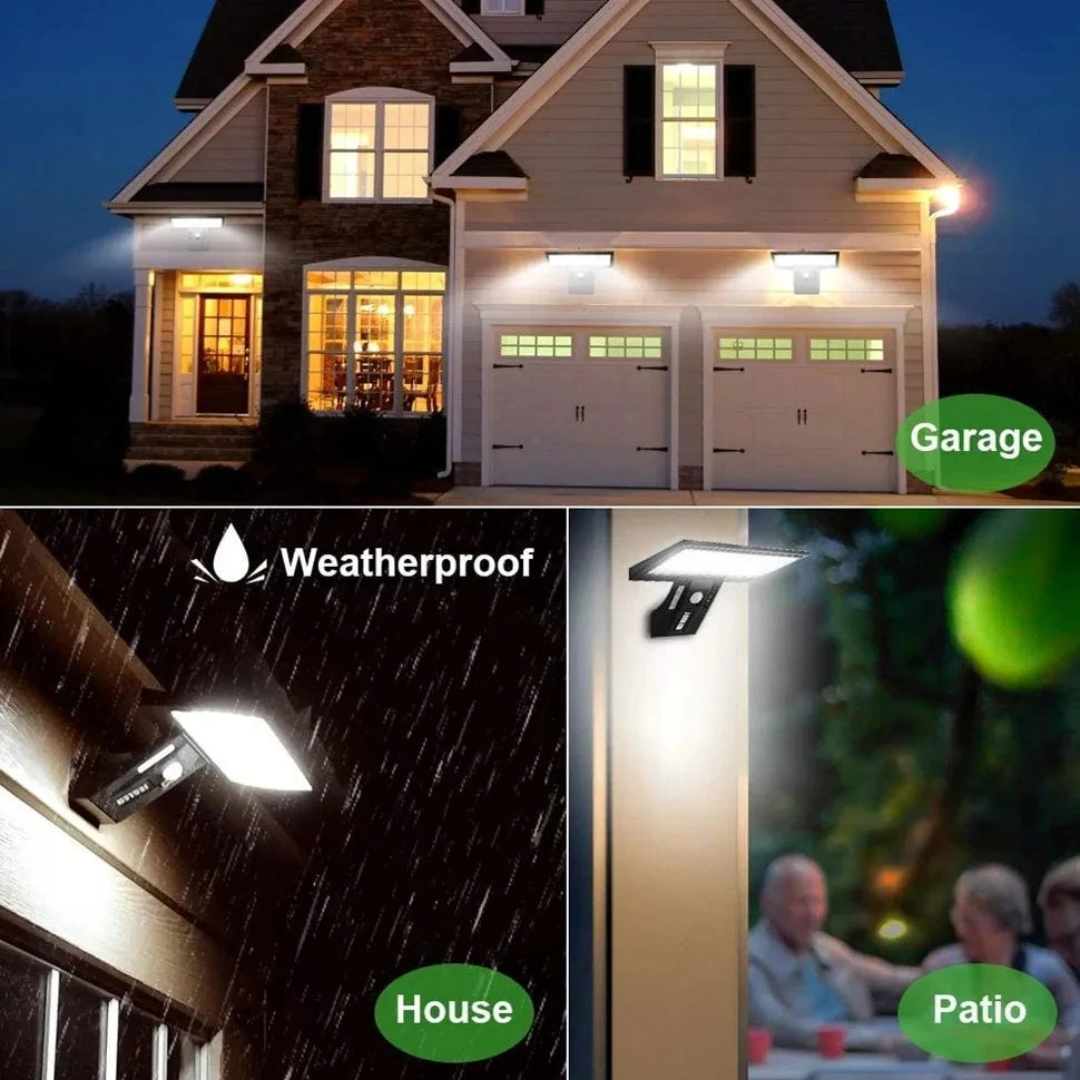 Solar Outdoor Lamps Garden Wall Motion Sensor Street Lawn Light IP 65 Waterproof Warm White Courtyard Solar Power Spotlighting