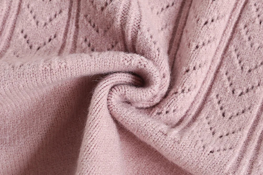 Autumn Children Sweater Set Hollow Knitting Girls Knitwear + Skirt Korean Version Loose Kids Outfit 2PCS 9M-5T Girls