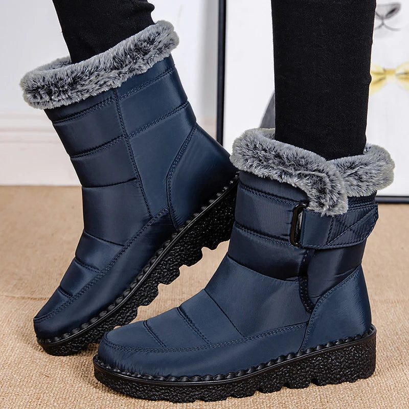 Women's Boots Snow Plus Size Shoes Woman Platform Women Shoes Casual Mid High Boots Platform Winter Girls Boots Botas Mujer