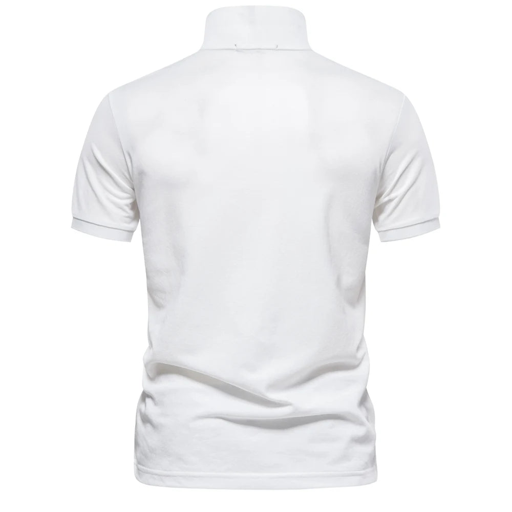 Men's Polo Shirts Cotton Polo Shirts for Men Short Sleeve High Quality Solid Polo Men New Summer Clothing