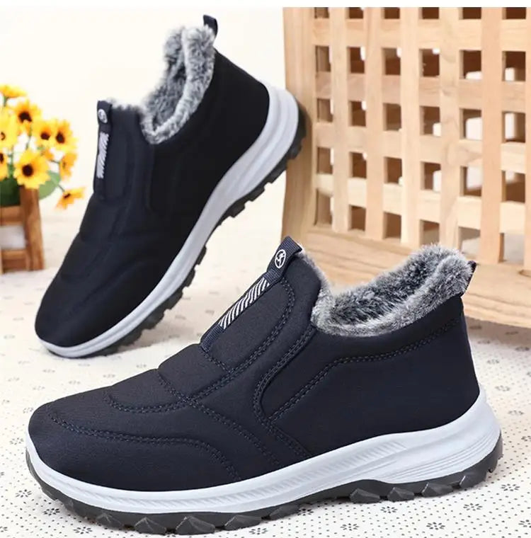 Boots Women Platform Snow New Women Shoes Slip On Women's Boots Fur Ankle Boots Casual Plush Botas Unisex Shoes Winter Boots