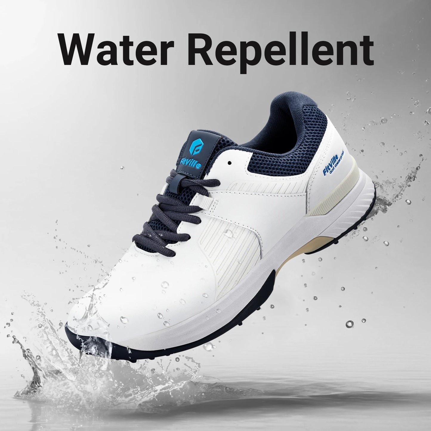 Men's Golf Shoes Non-Slip Wear-Resistant Comfortable Professional Sports Sneakers for Swollen Feet Relieves Toe Pain