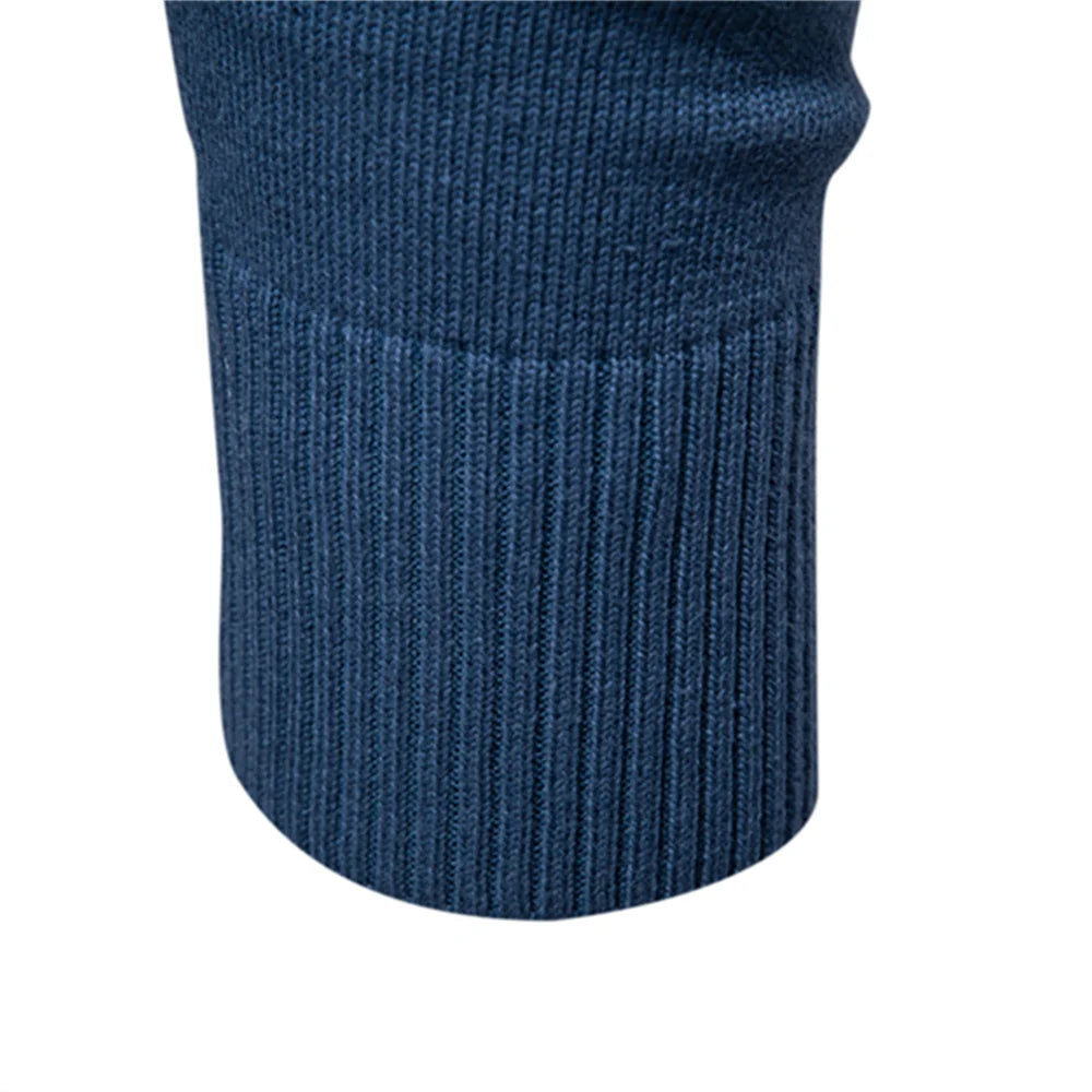 Men's Solid Cotton Crew Neck Knitted Pullover Sweaters Casual Fashion Classic Sweater for Men