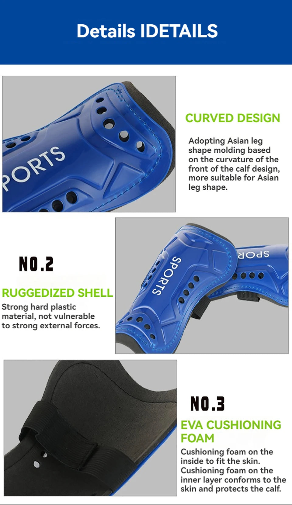 Loogdeel Youth & Adult Shin Guards – Protective Football Shin Pads for Kids & Men/Women Soccer Training & Matches