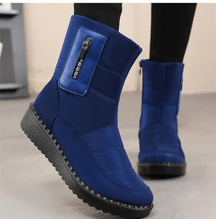 Boots Women Snow Plush Women's Boots Platform Women Shoes Casual Keep Warm Shoes Woman Flat Soft Winter Shoes Botas Mujer