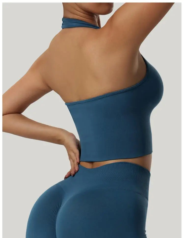Seamless Sports Bra Women Impact Strappy Gym Top Yoga Activewear Woman Tank Tops Fitness Workout Clothing Gym Sportswear