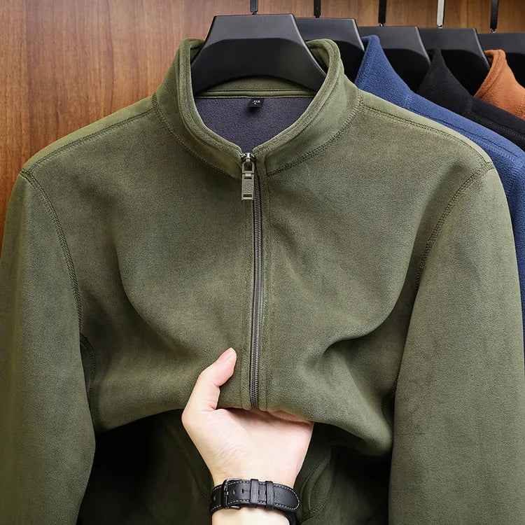 Men's Winter Premium Fleece Jacket - Soft & Warm Top-Ranked Male Essential Casual Top