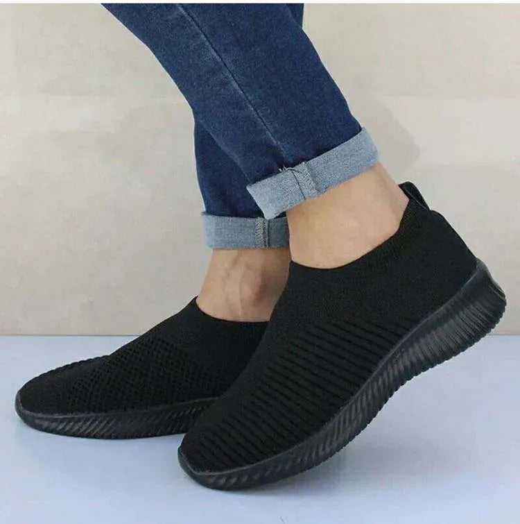Fashion Women Sneakers Trainers Shoes Woman Comfortable Sneaker Women Slip On Sock Shoes Flat Women's Sneakers Zapatos De Mujer