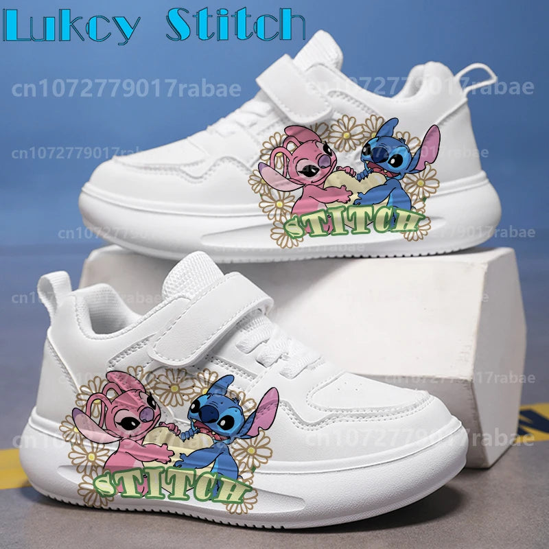 Stitch Children Sneakers Boy Girls Non-Slip Sneakers Casual Breathable Kids Outdoor Lightweight Tennis Shoes High-quality